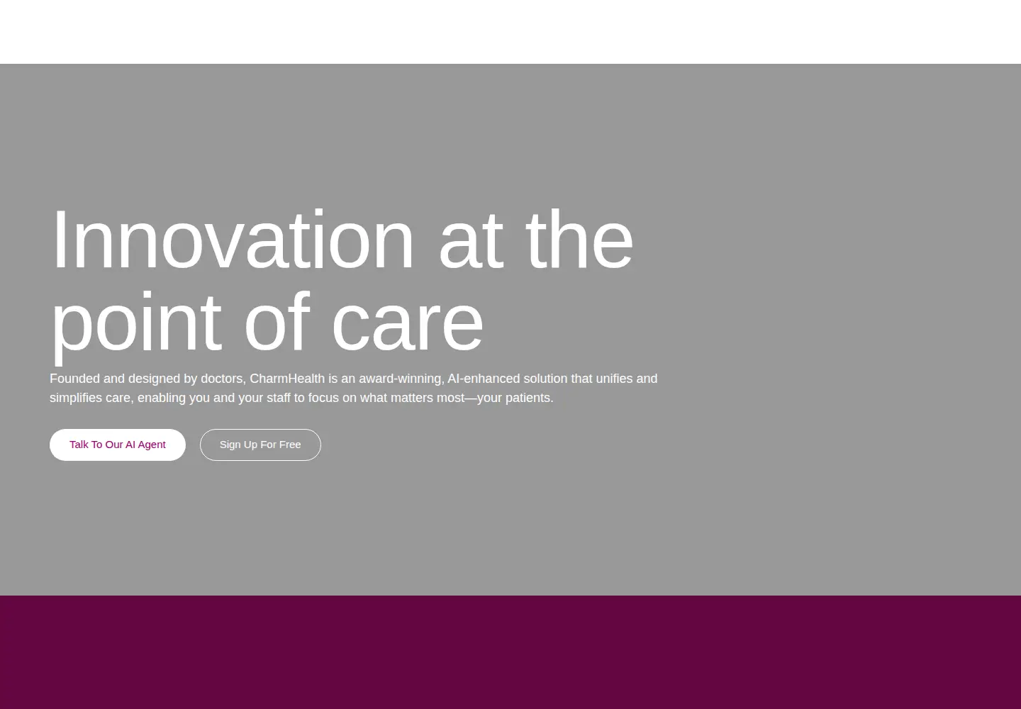 Screenshot of charmhealth.com