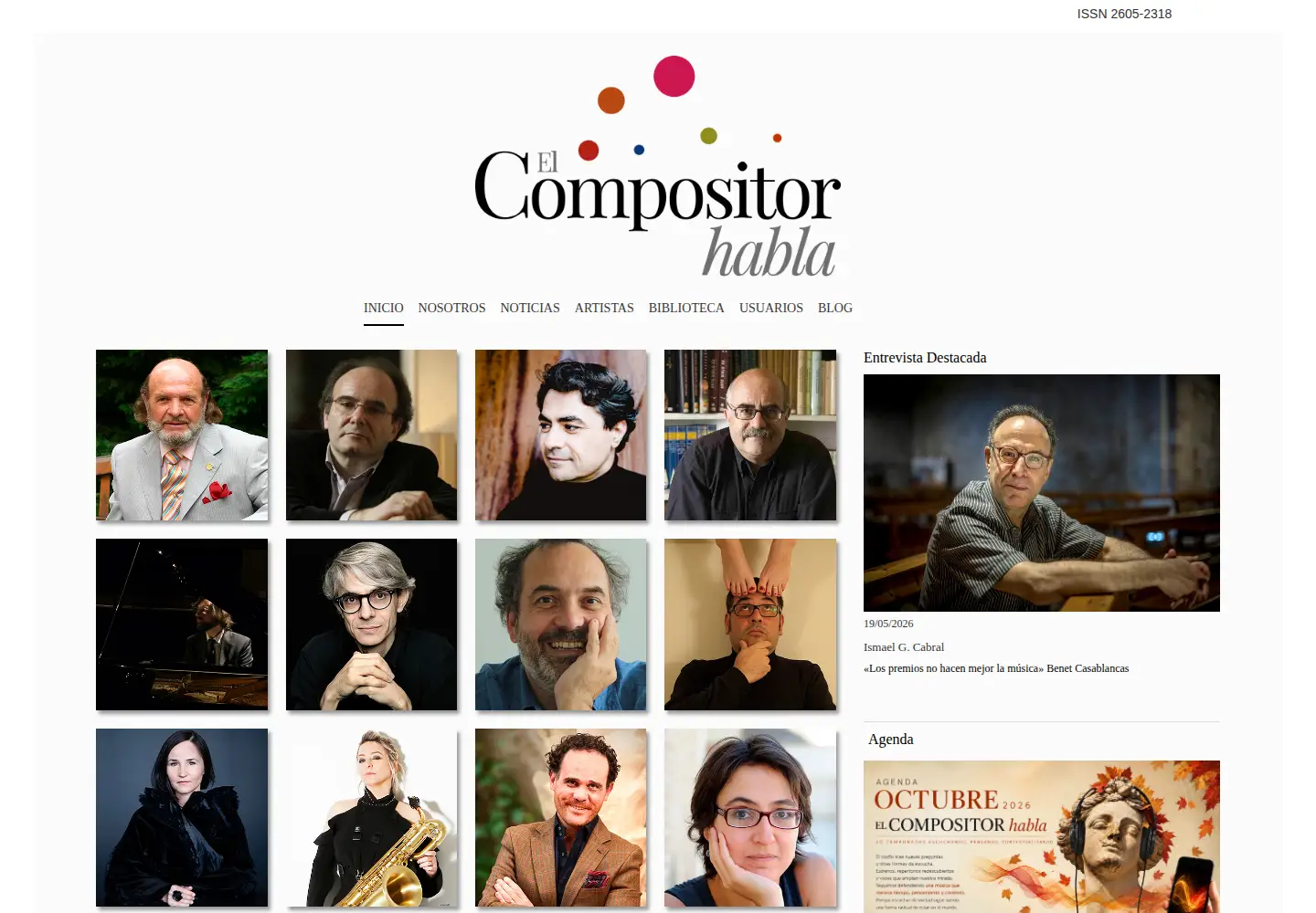 Captured homepage of elcompositorhabla.com in the current scan