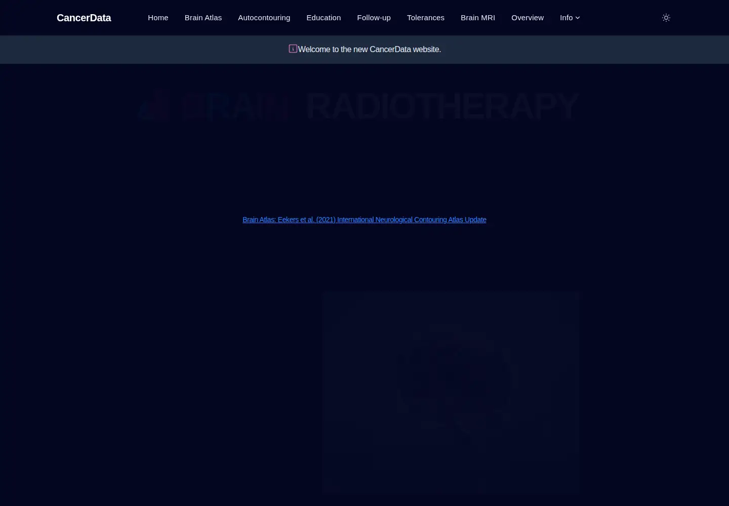 Screenshot of cancerdata.org