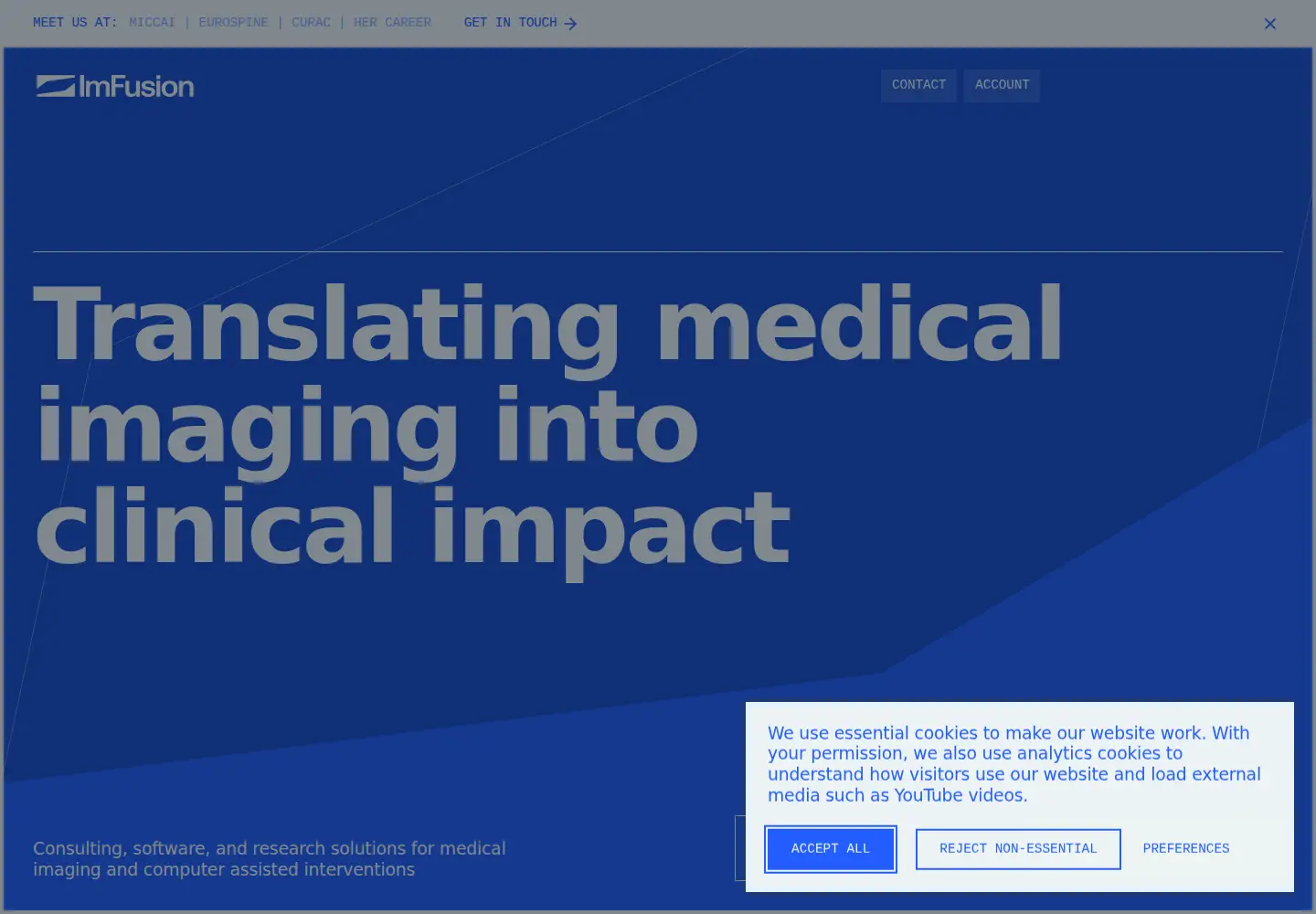 Screenshot of imfusion.com