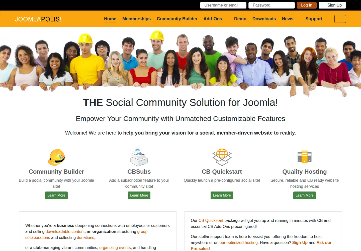 Screenshot of joomlapolis.com