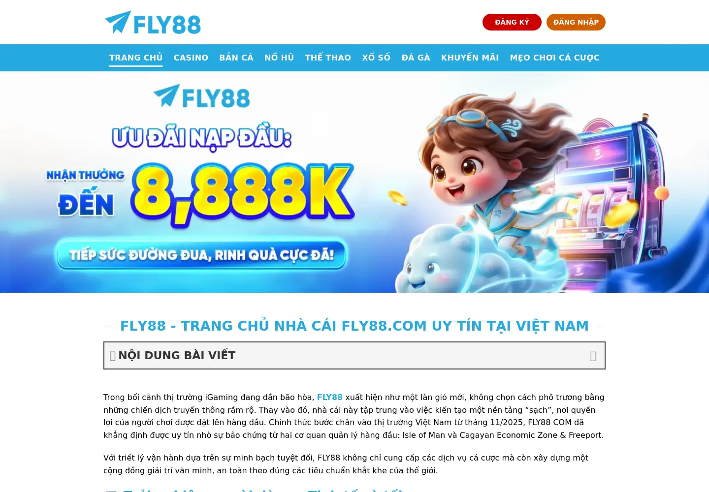 Screenshot of fly88.gives