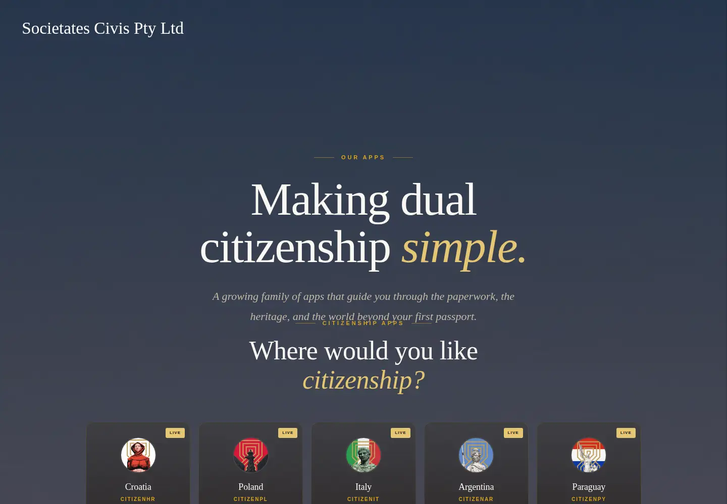 Screenshot of societates-civis.com