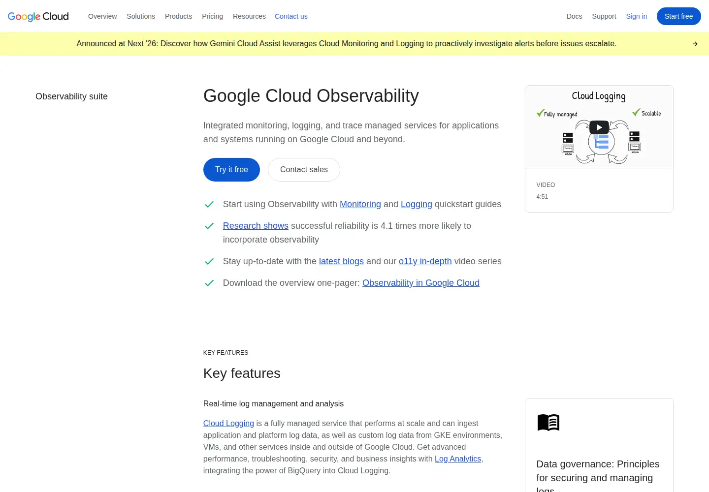 Screenshot of stackdriver.com
