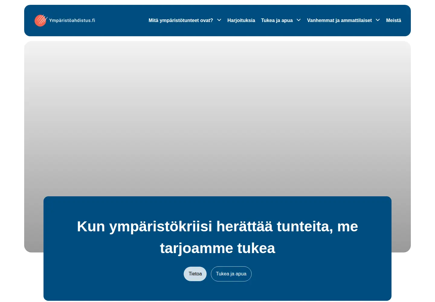 Screenshot of ymparistoahdistus.fi