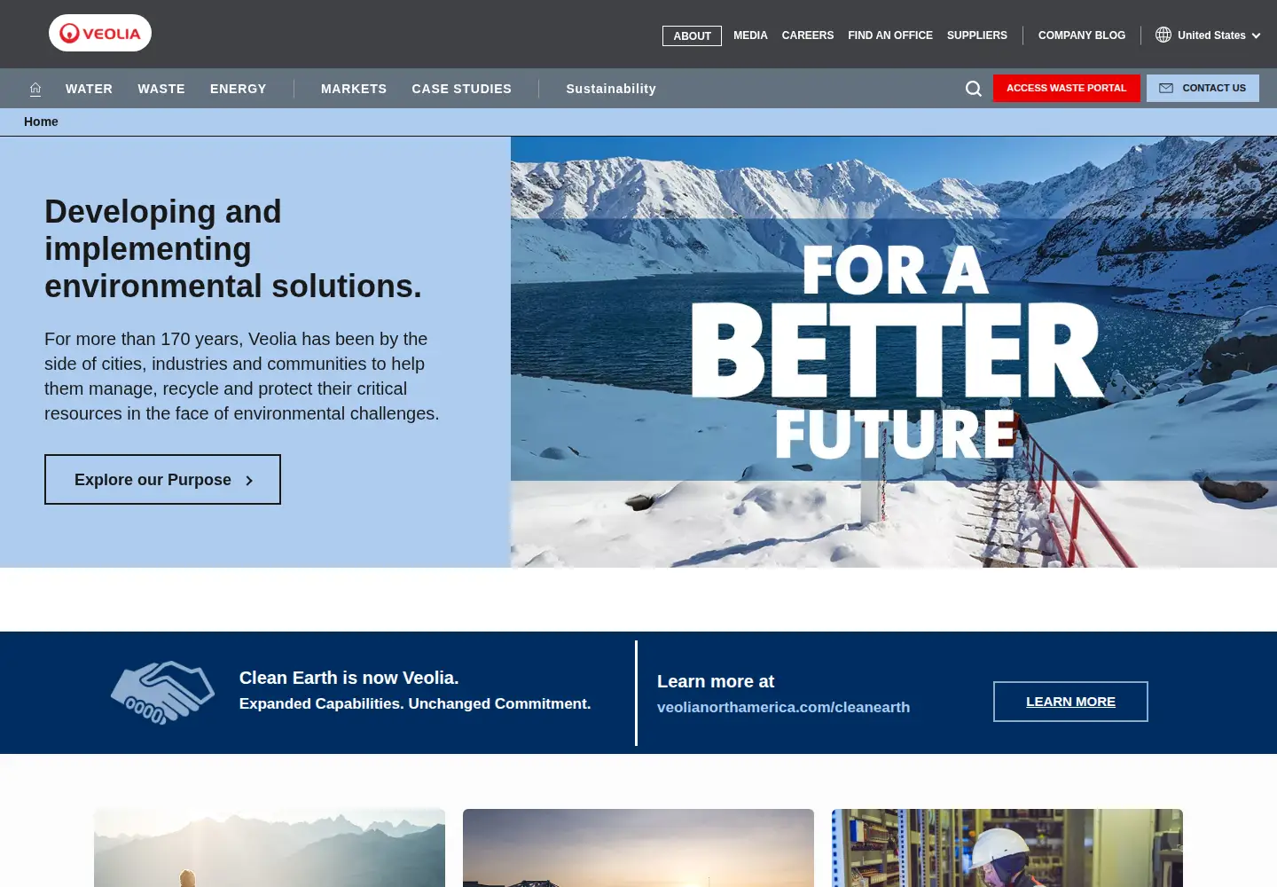 Screenshot of veolianorthamerica.com