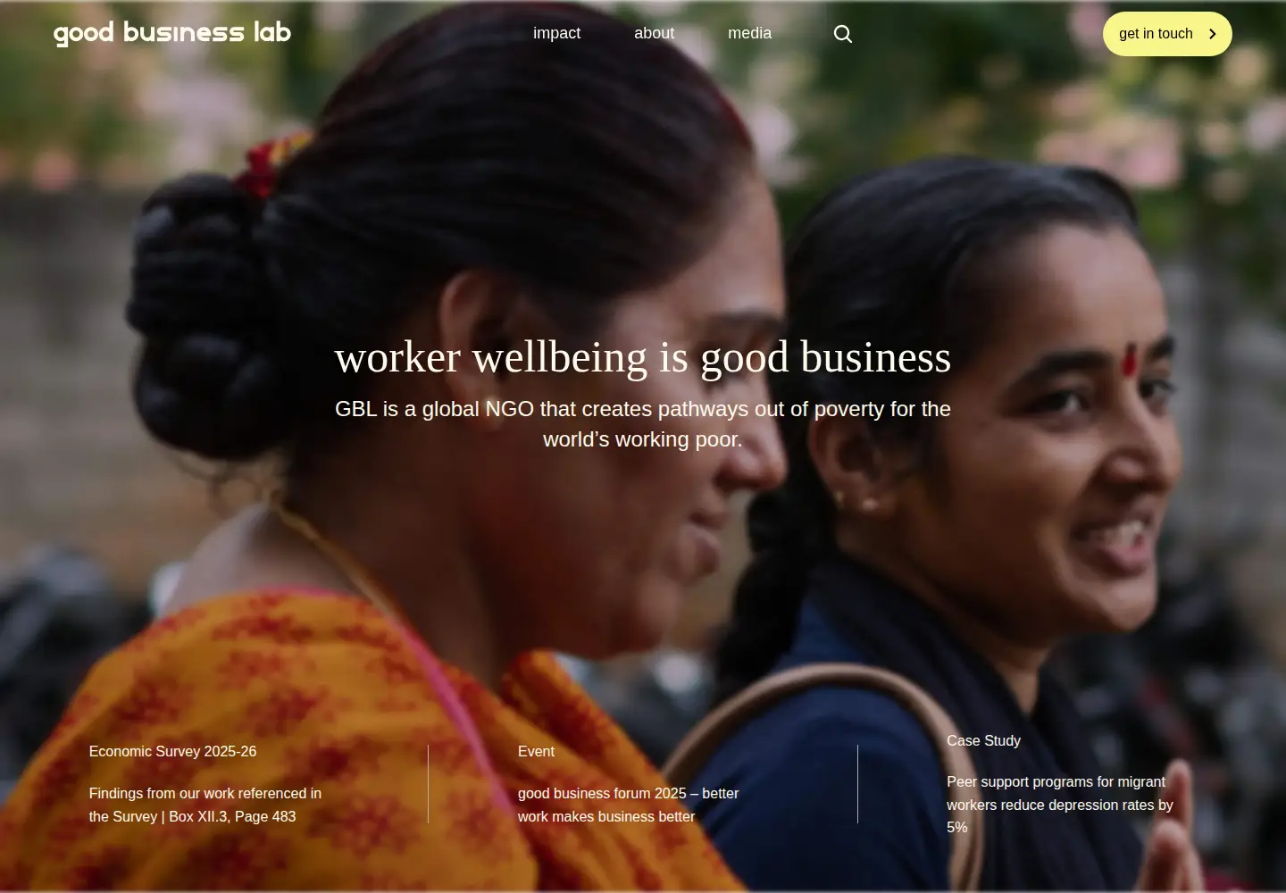 Screenshot of goodbusinesslab.org
