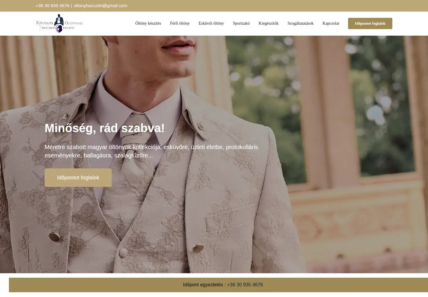 Screenshot of fovarosioltonyhaz.hu