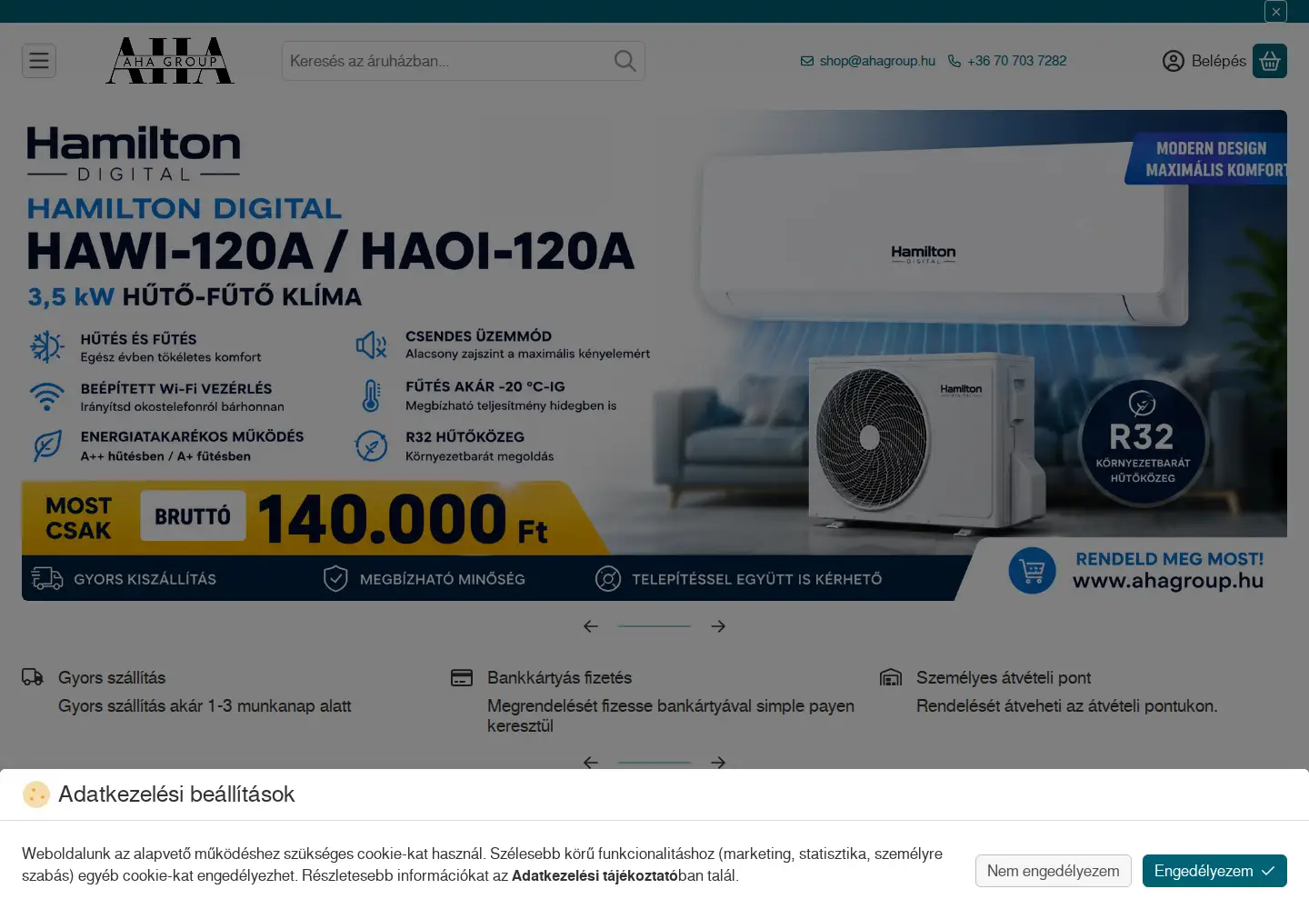 Screenshot of ahagroup.hu