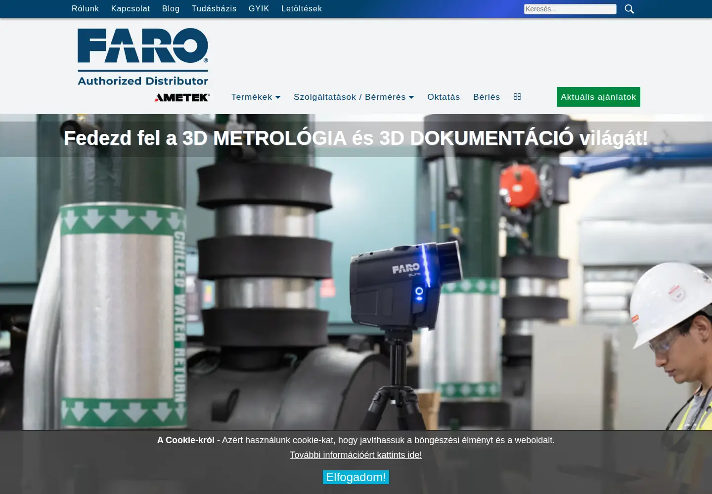 Screenshot of faro3d.hu