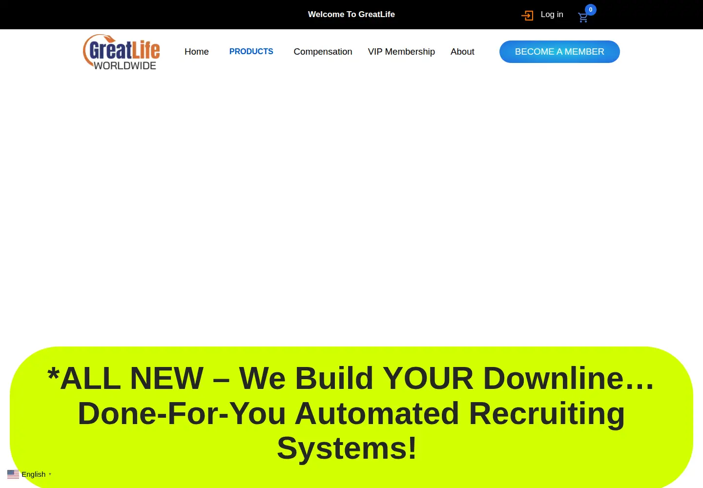 Screenshot of greatlifeworldwide.com