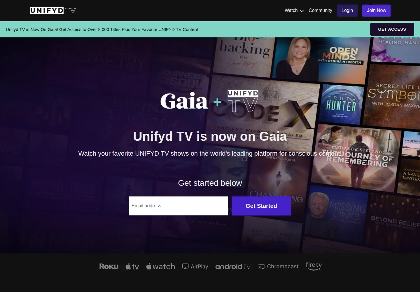 Screenshot of unifyd.tv