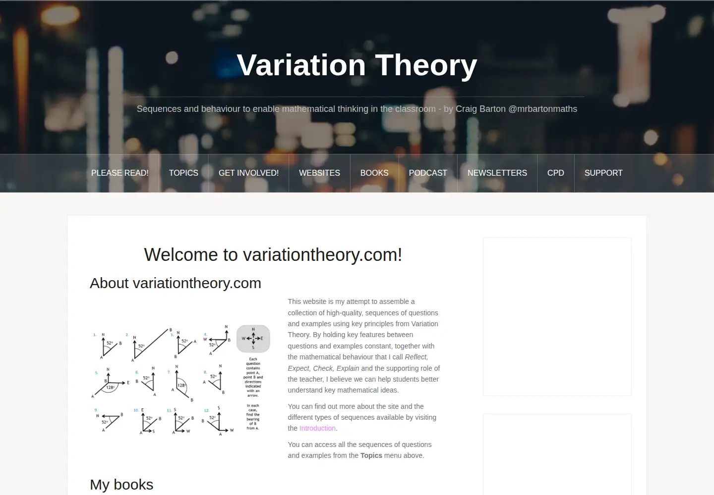 Screenshot of variationtheory.com