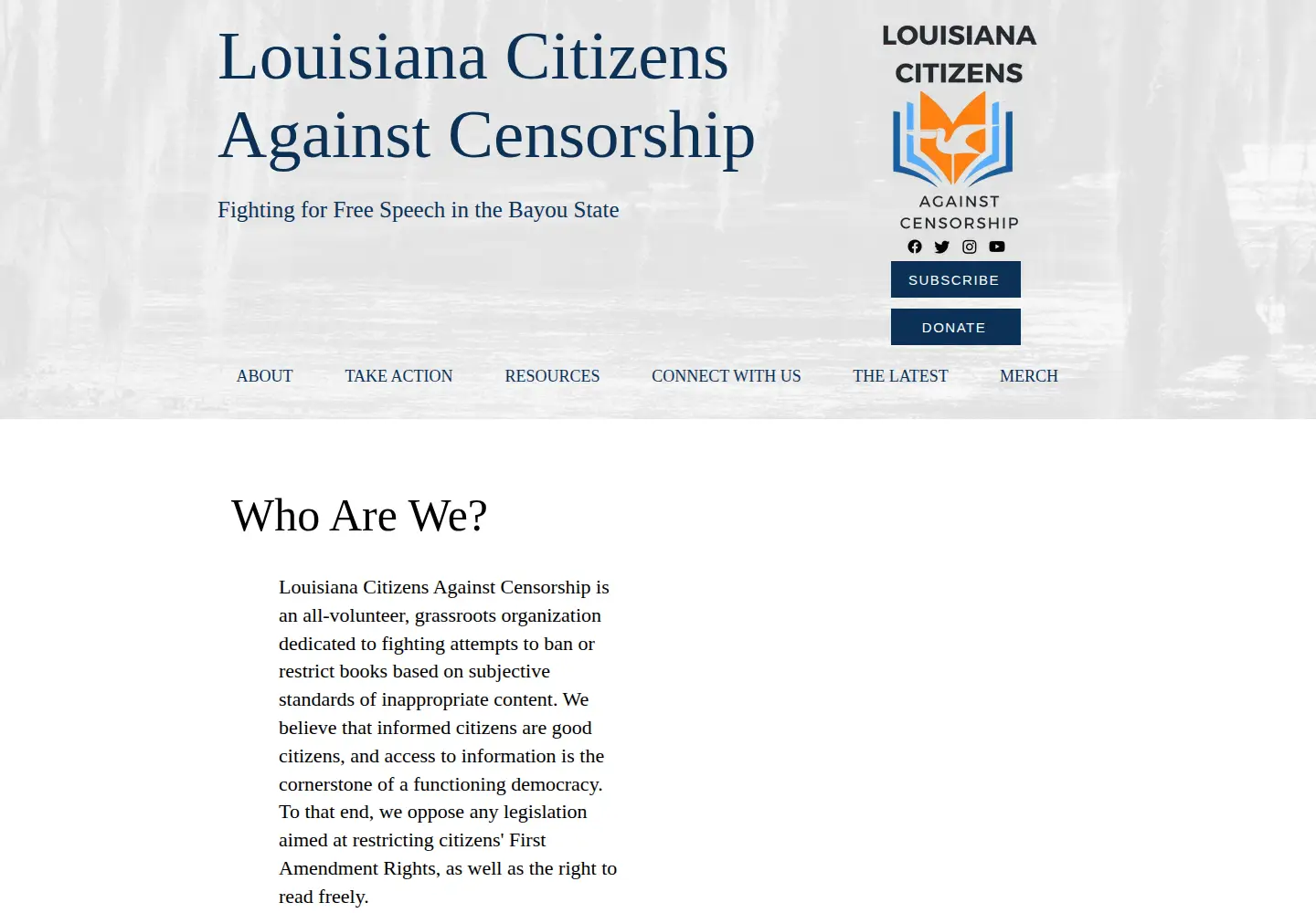 Screenshot of la-cac.org