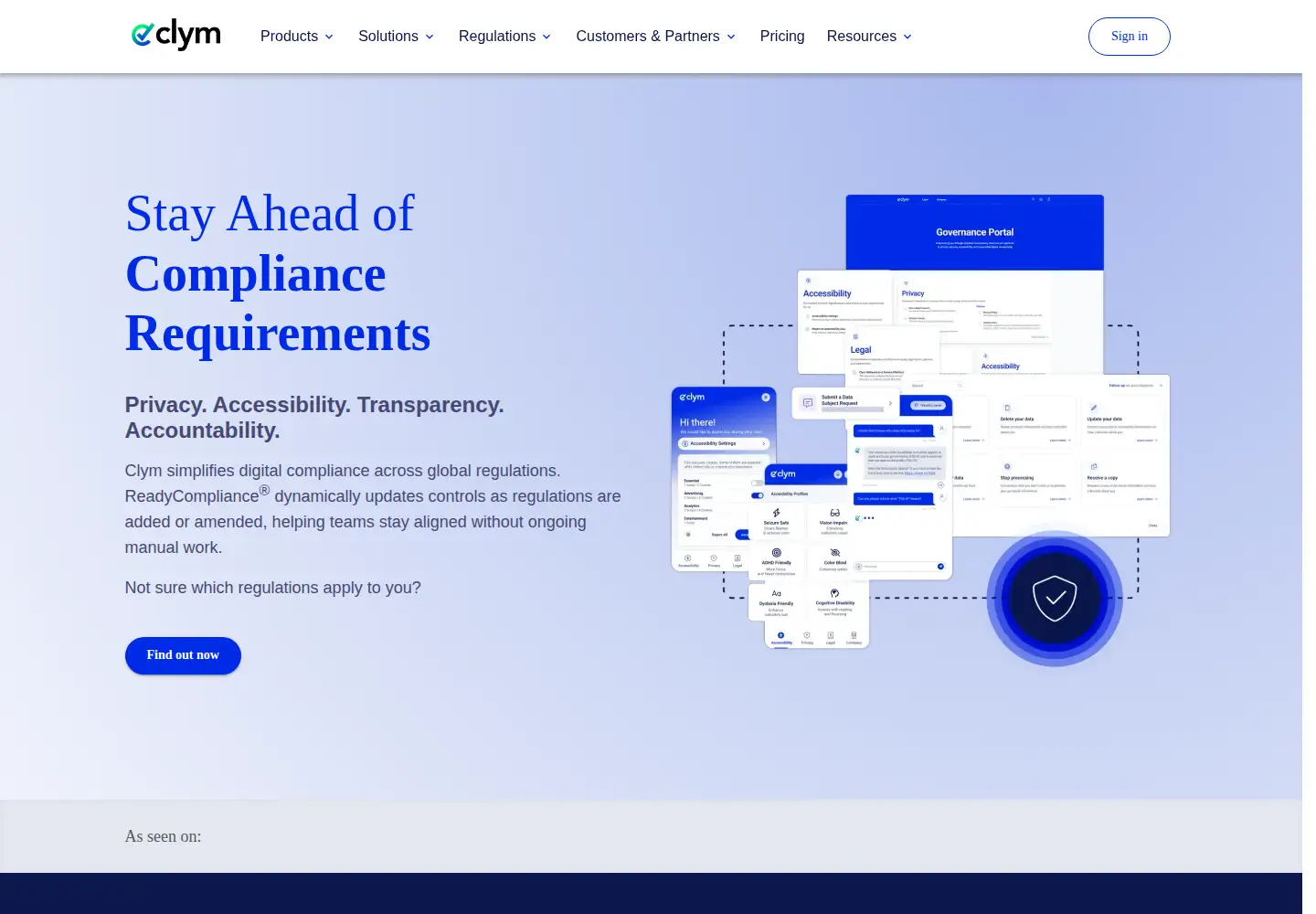 Screenshot of clym.io