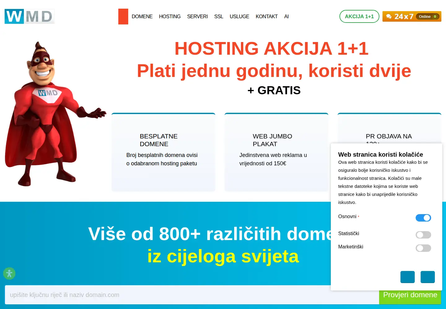 Screenshot of webhosting-wmd.hr
