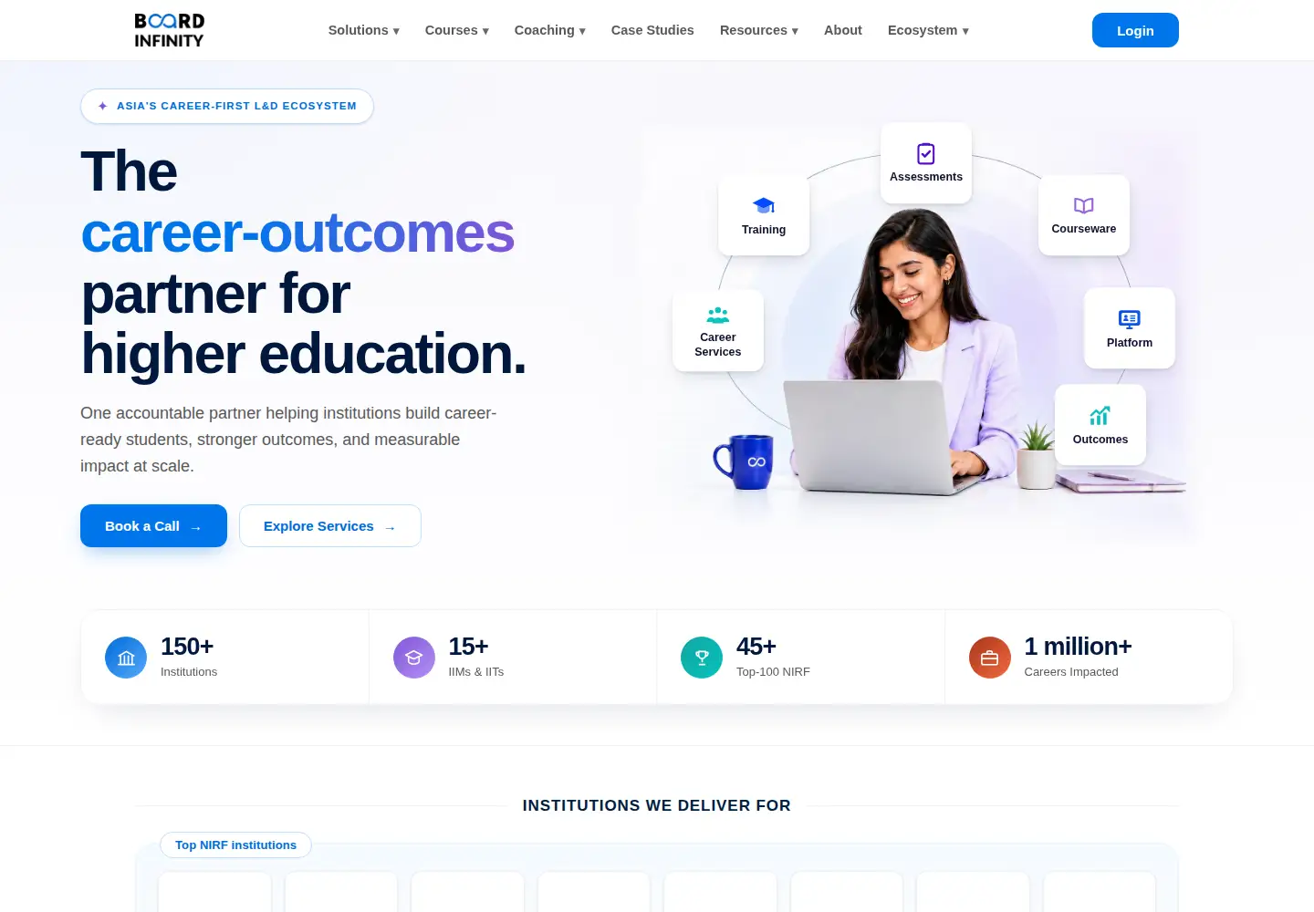 Screenshot of boardinfinity.com