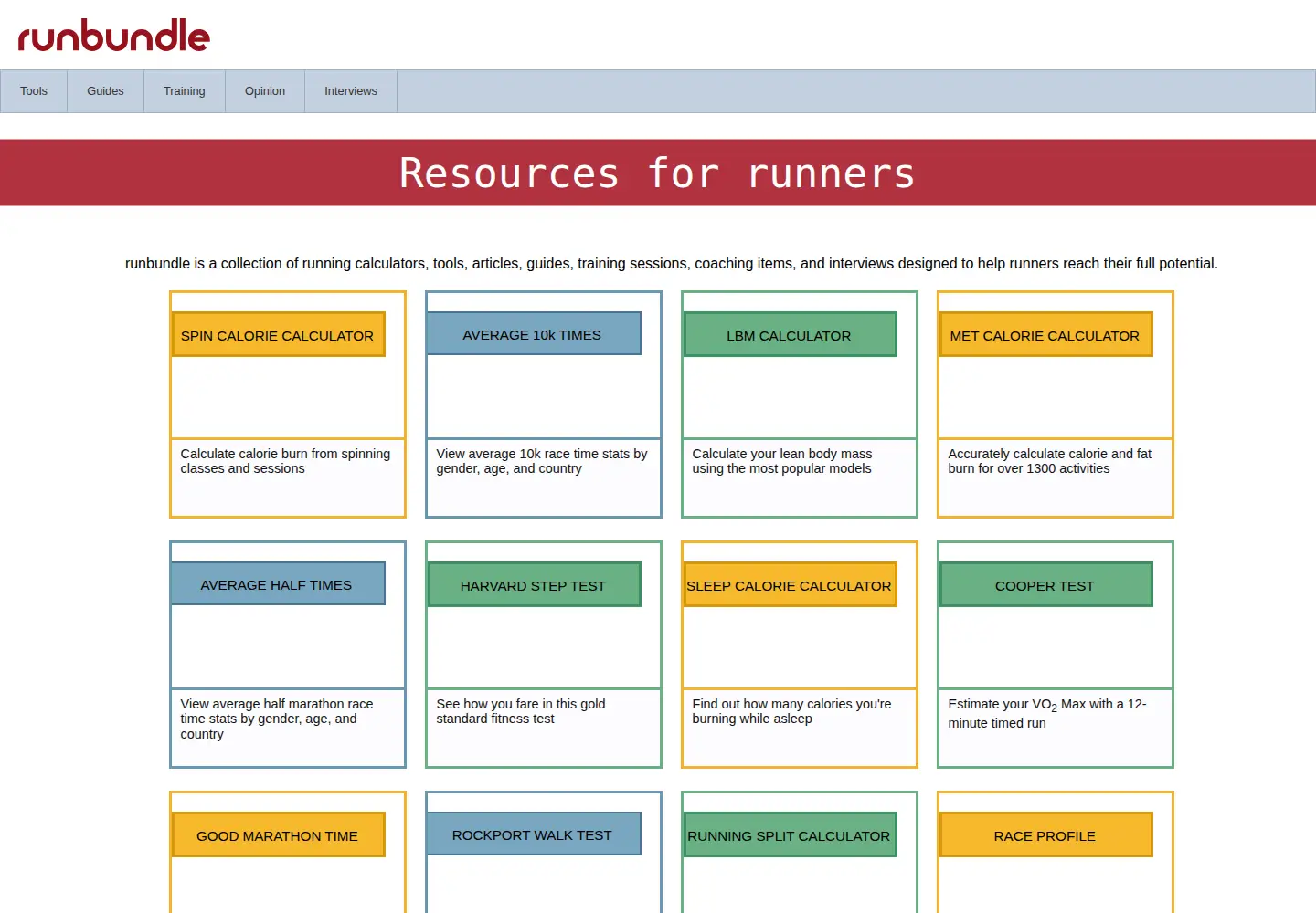 Screenshot of runbundle.com