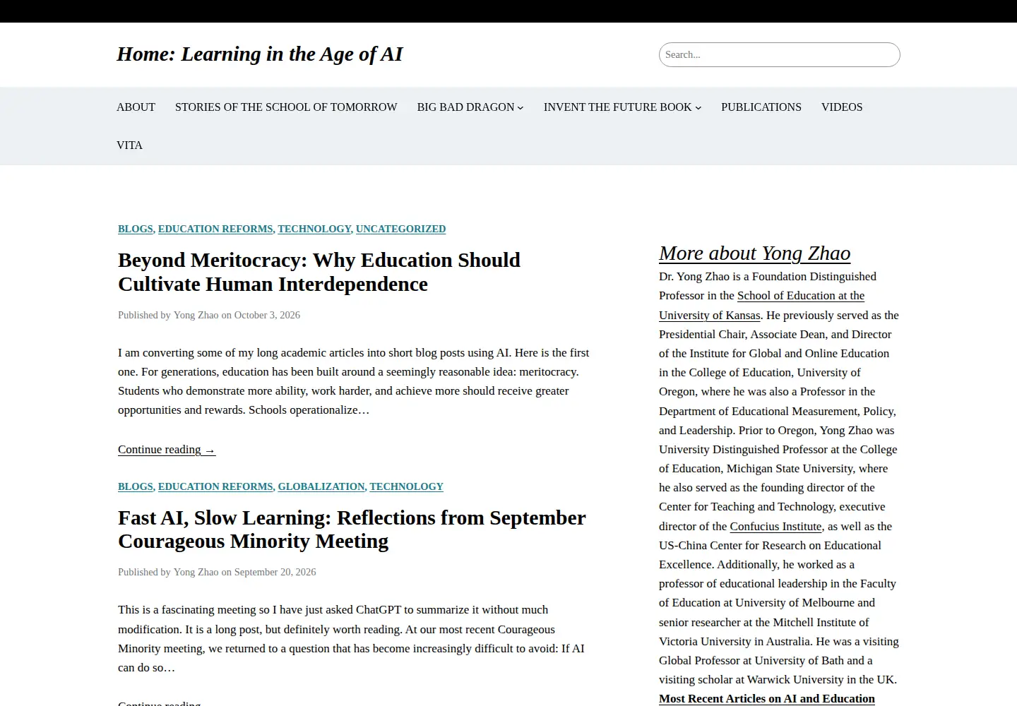 Screenshot of zhaolearning.com