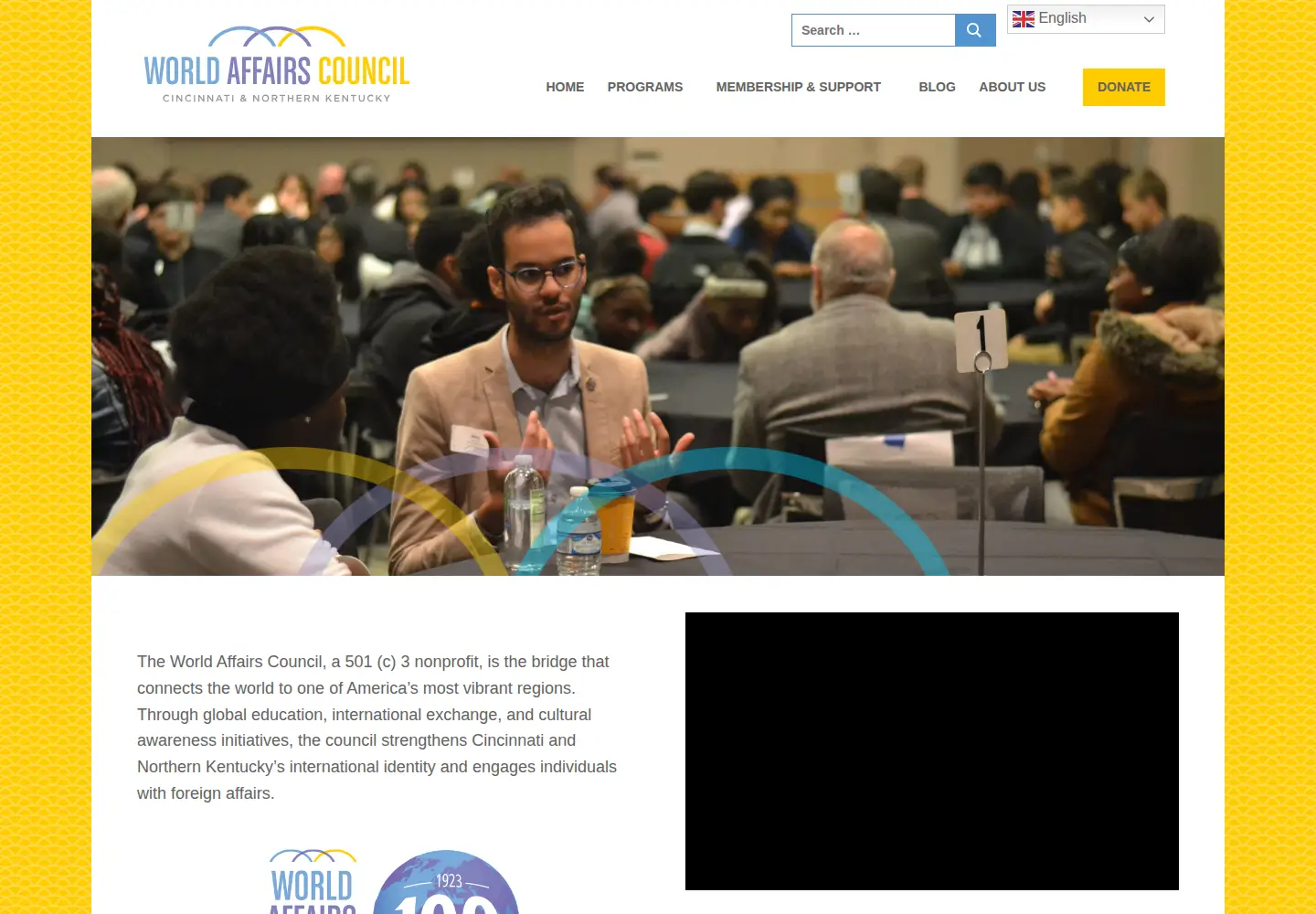 Screenshot of globalcincinnati.org