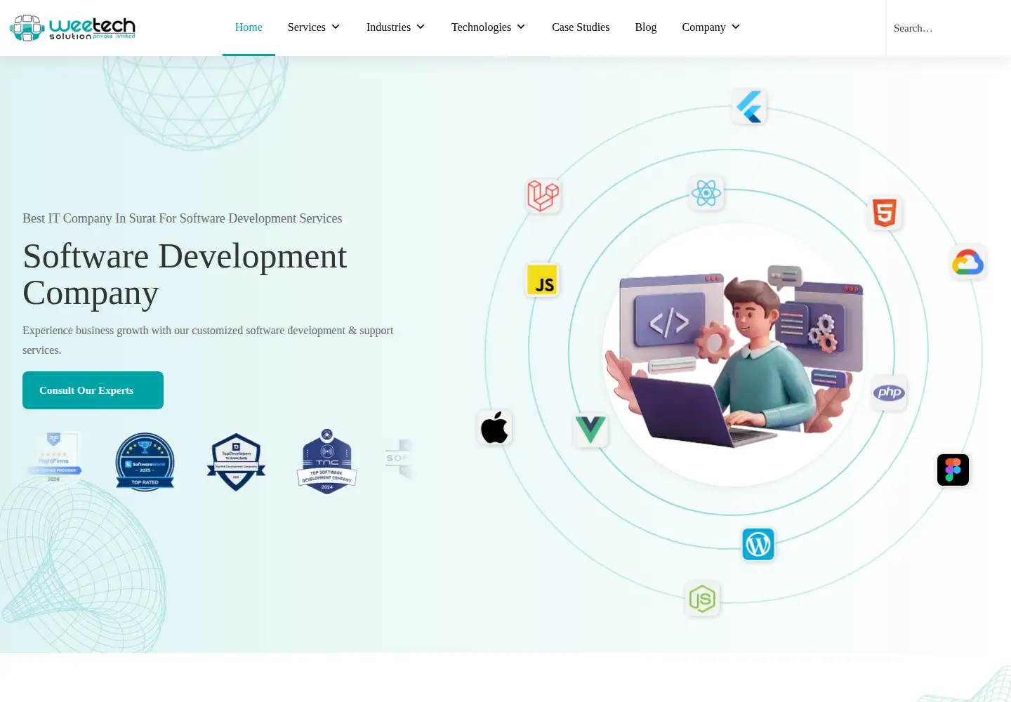 Screenshot of weetechsolution.com