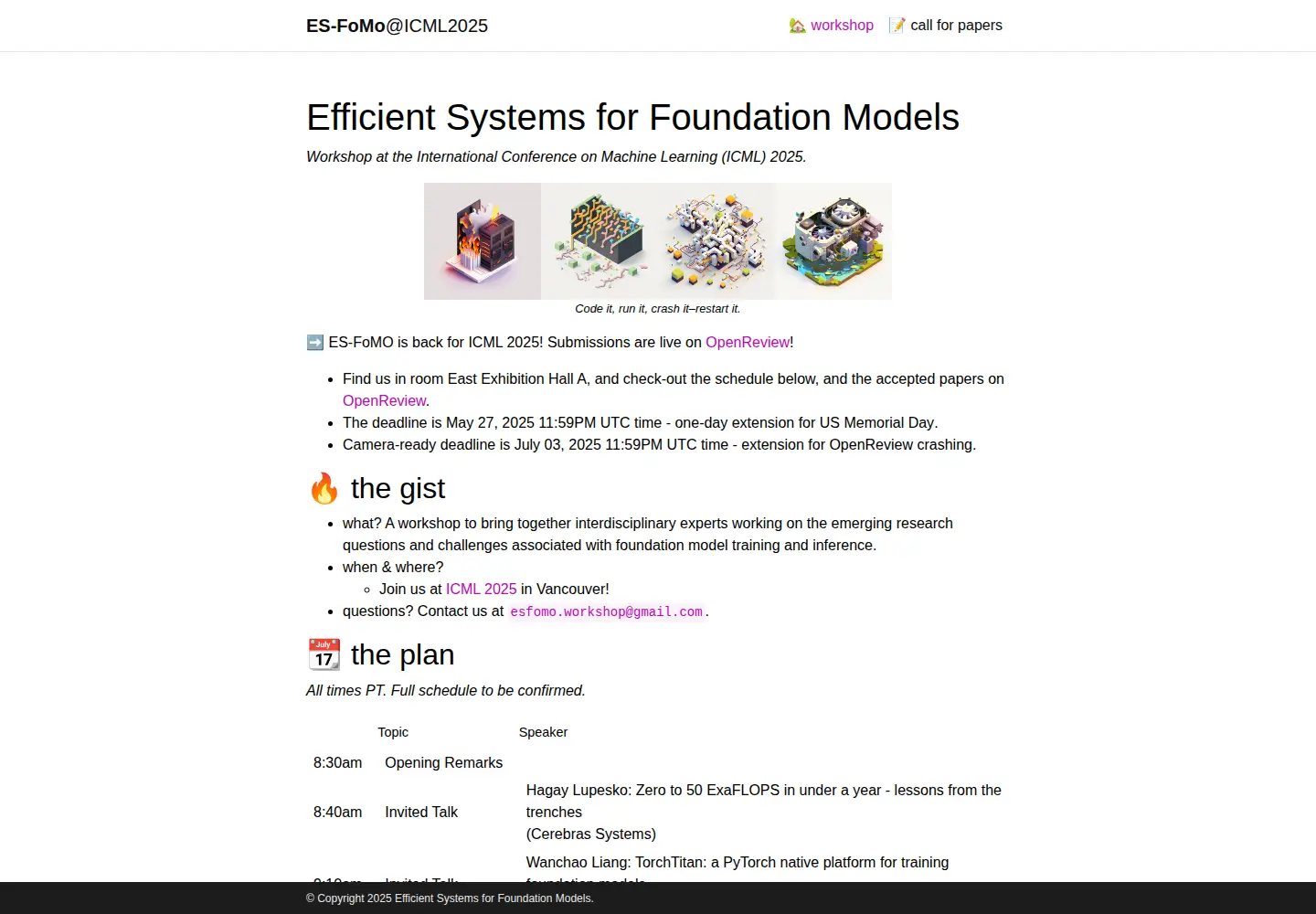 Captured homepage of es-fomo.com in the current scan
