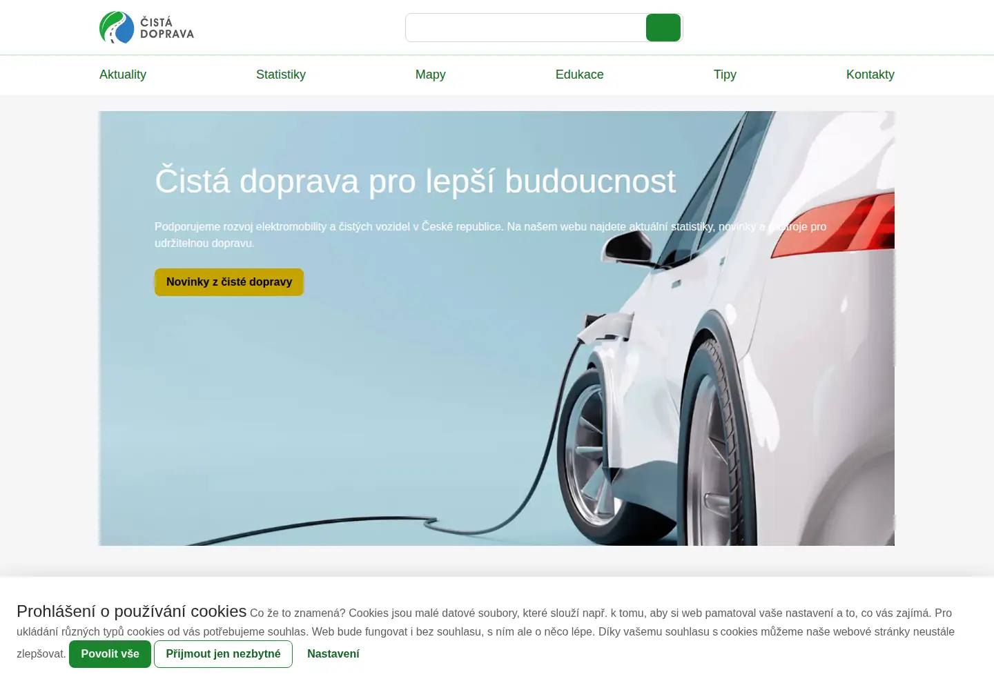 Captured homepage of cistadoprava.cz in the current scan