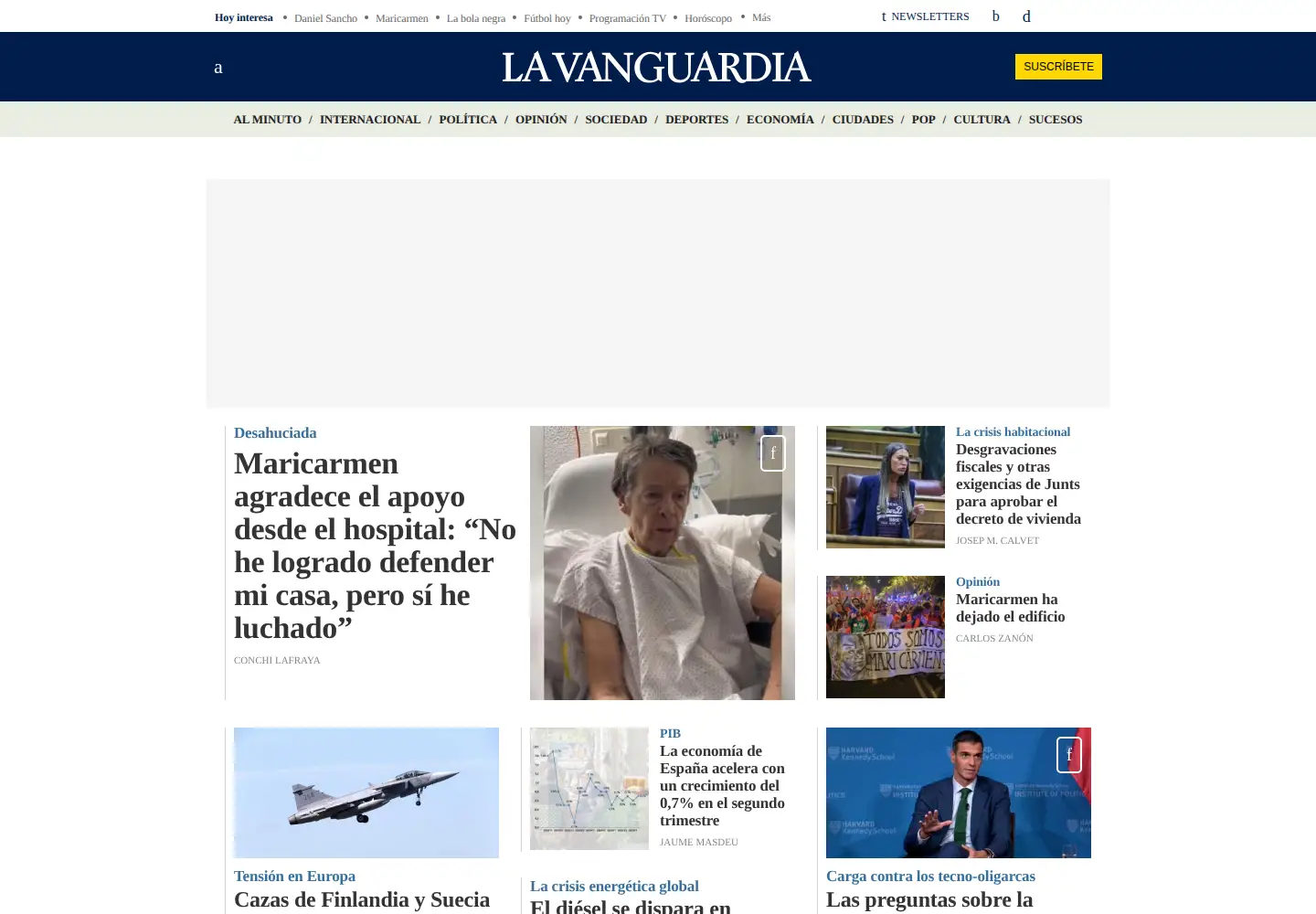 Screenshot of lavanguardia.com