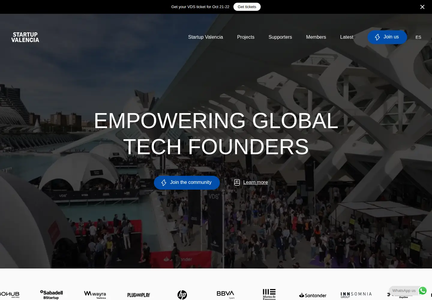 Screenshot of startupvalencia.org