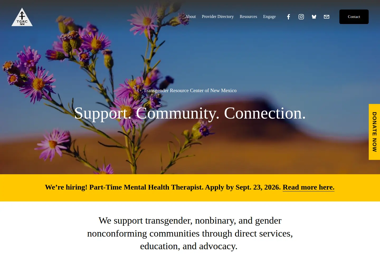 Screenshot of tgrcnm.org