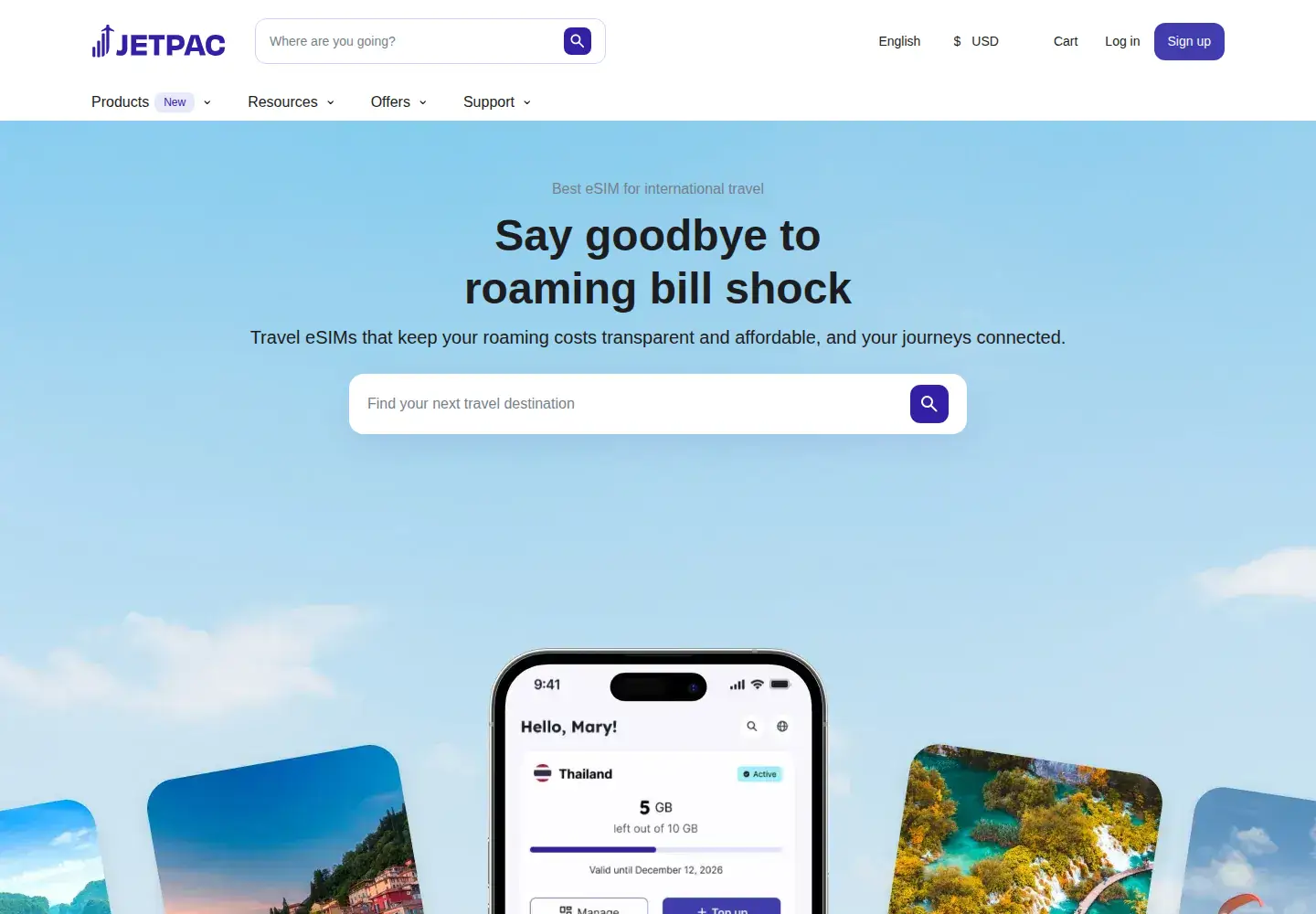 Screenshot of jetpacglobal.com