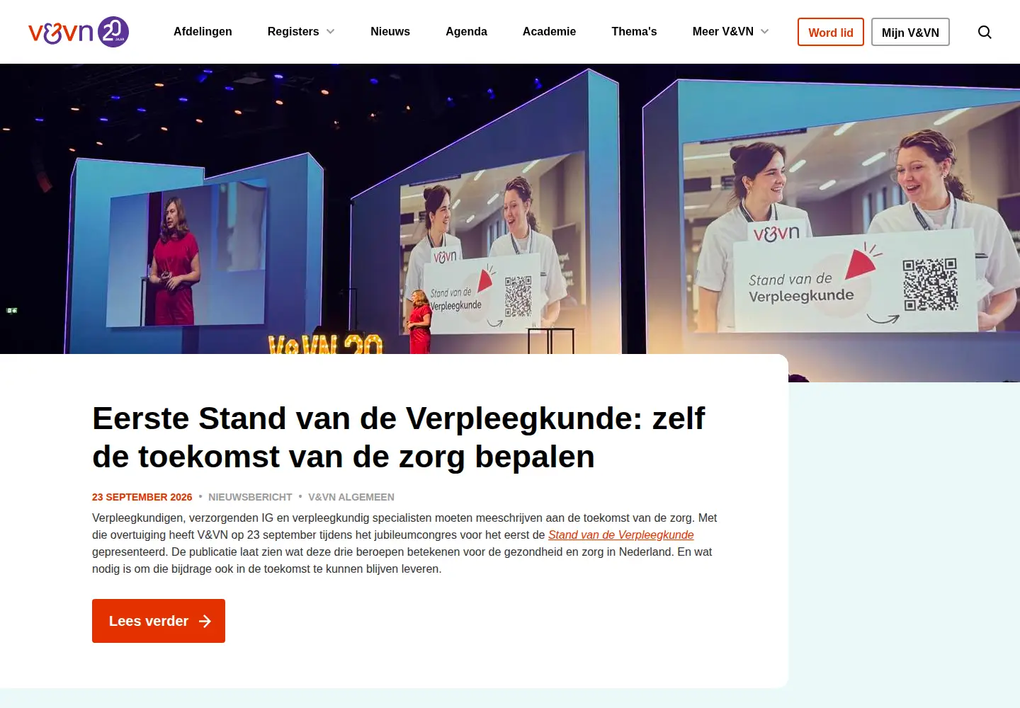 Screenshot of venvn.nl