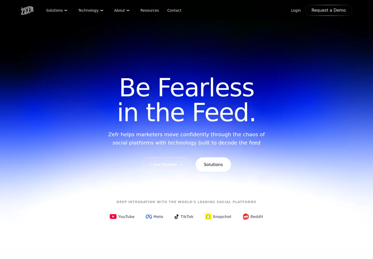Screenshot of zefr.com