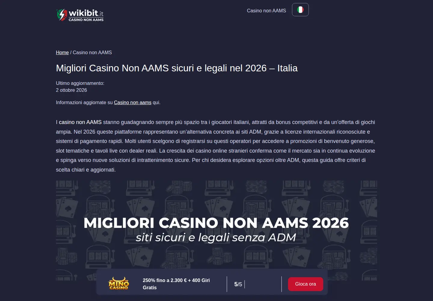 Screenshot of decenniodelmare.it