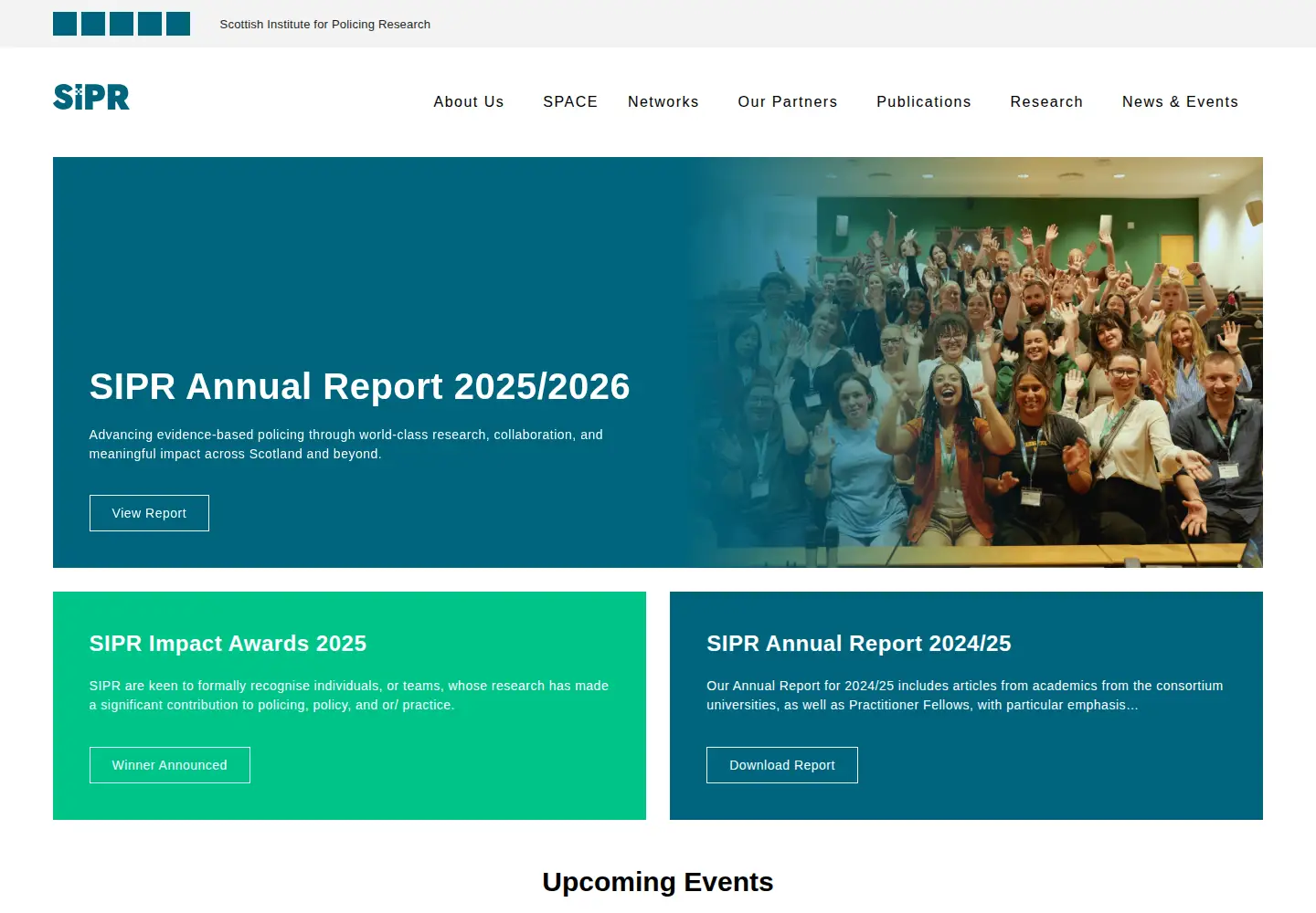 Screenshot of sipr.ac.uk