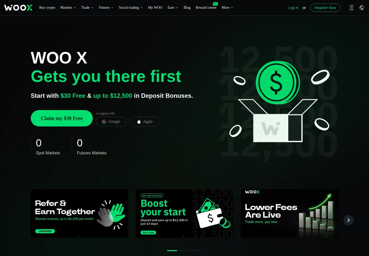 Screenshot of woox.io