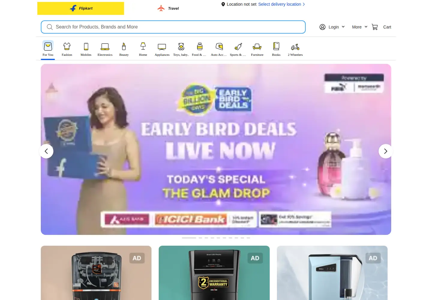 Screenshot of flipkart.com