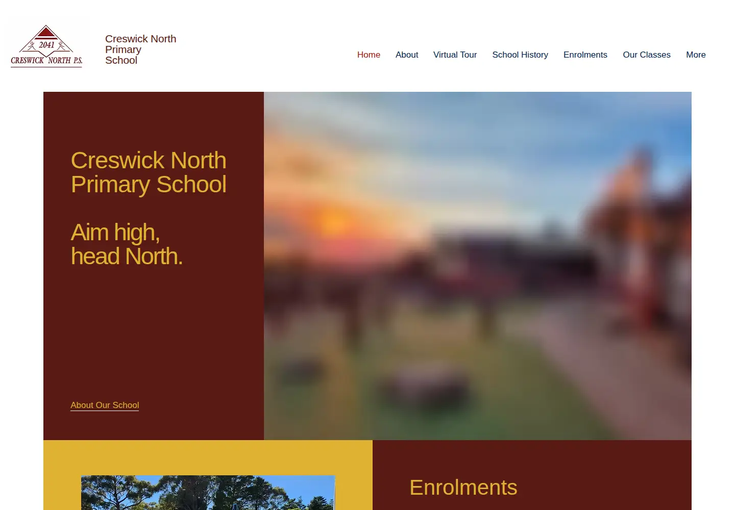 Screenshot of creswicknorthps.vic.edu.au