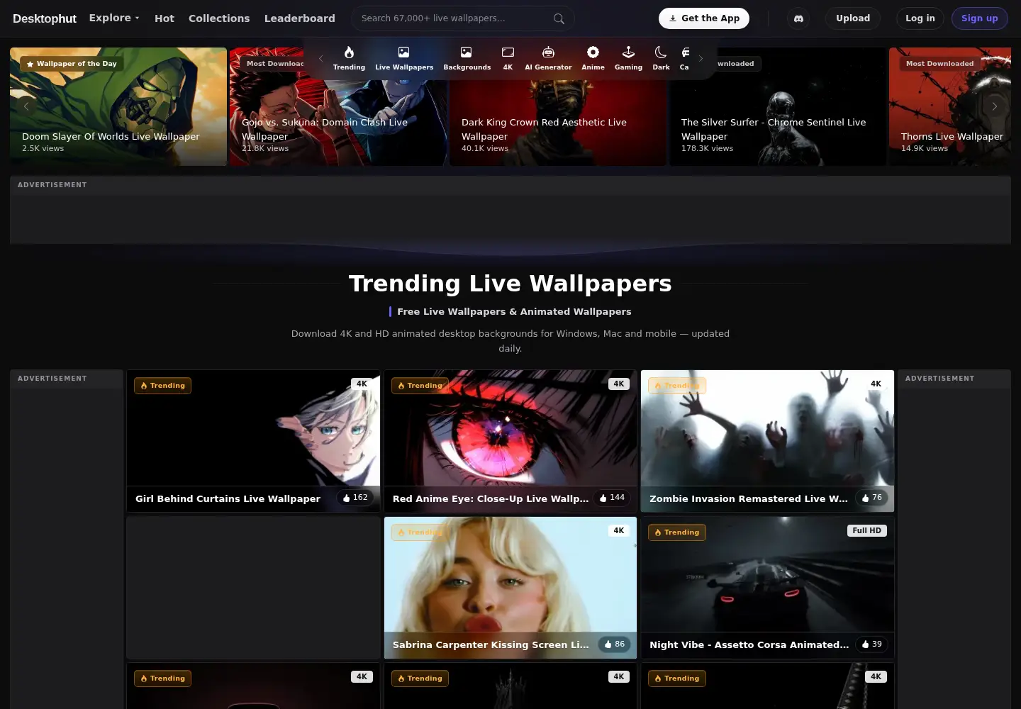 Screenshot of desktophut.com