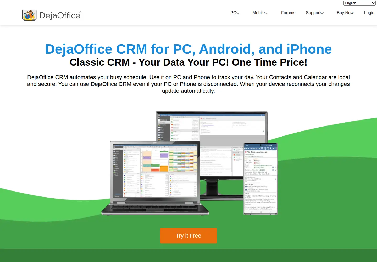 Captured homepage of dejaoffice.com in the current scan