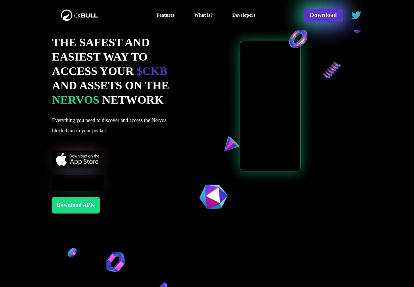 Captured homepage of ckbull.app in the current scan