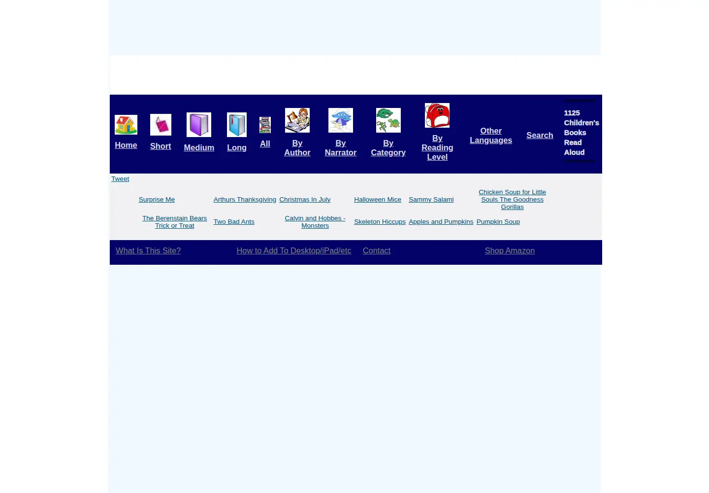 Screenshot of justbooksreadaloud.com
