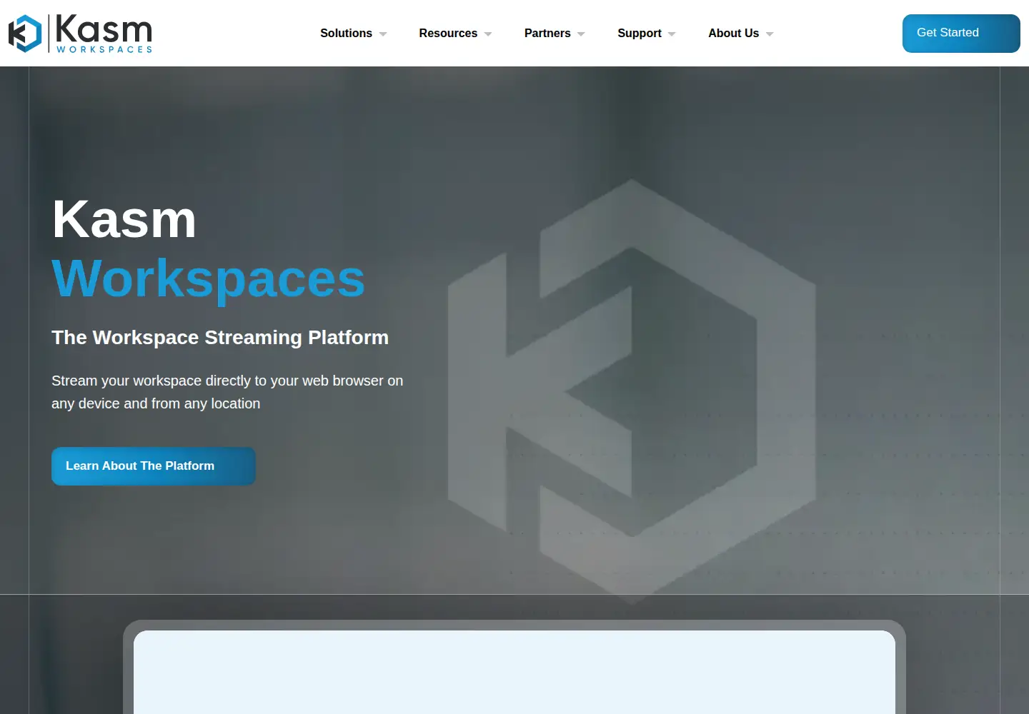 Screenshot of kasmweb.com