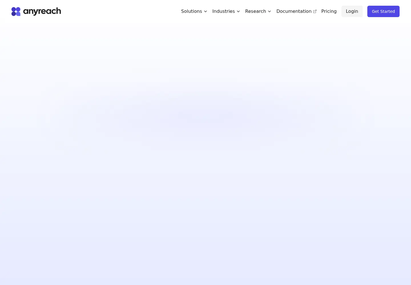 Screenshot of anyreach.ai