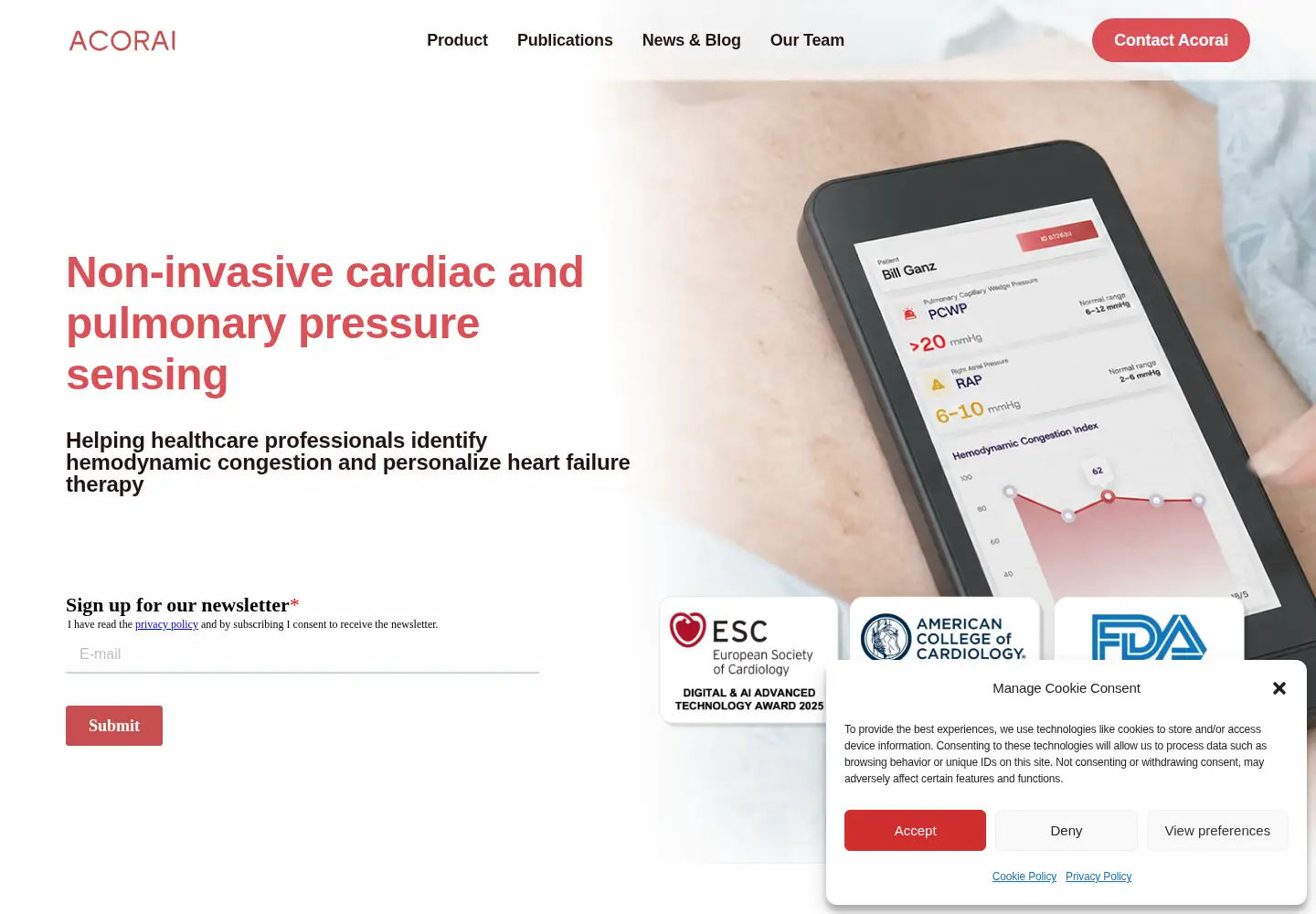 Screenshot of acorai.com