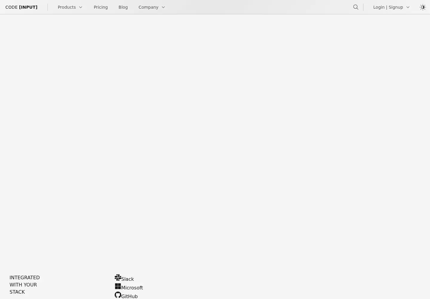 Screenshot of codeinput.com