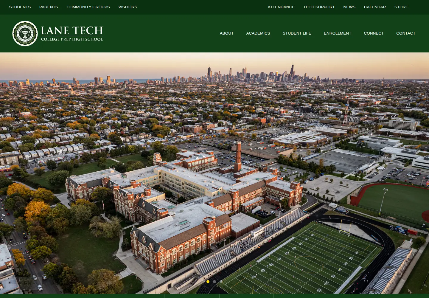 Captured homepage of lanetech.org in the current scan