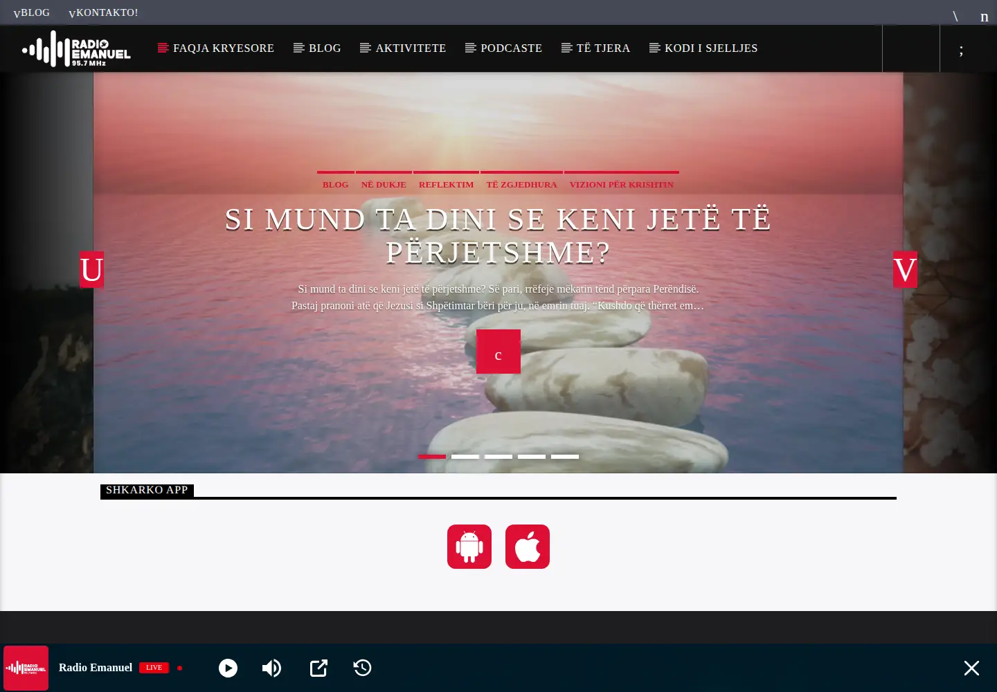Screenshot of emanuelradio.net
