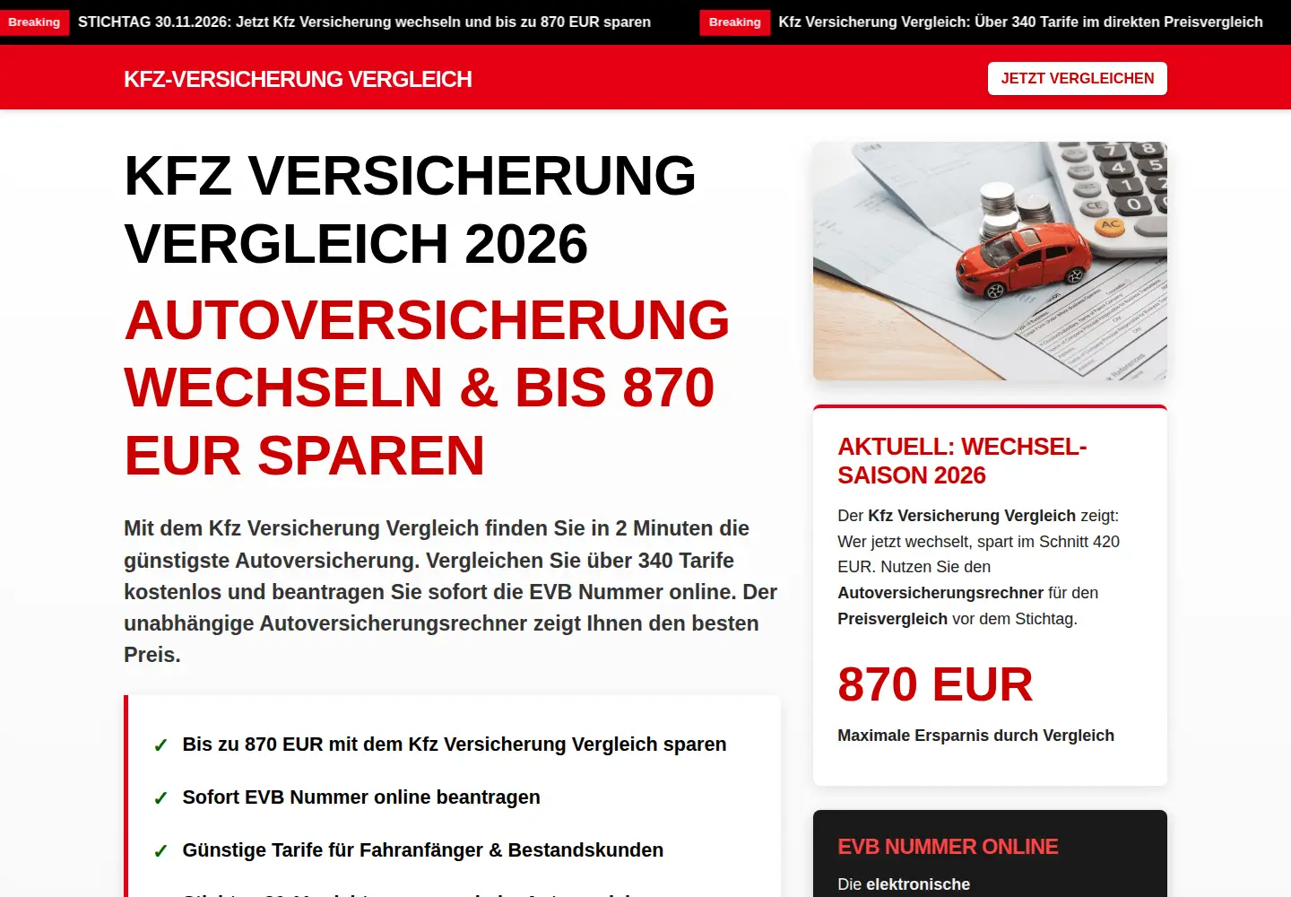 Screenshot of kfzversicherungvergleich.info