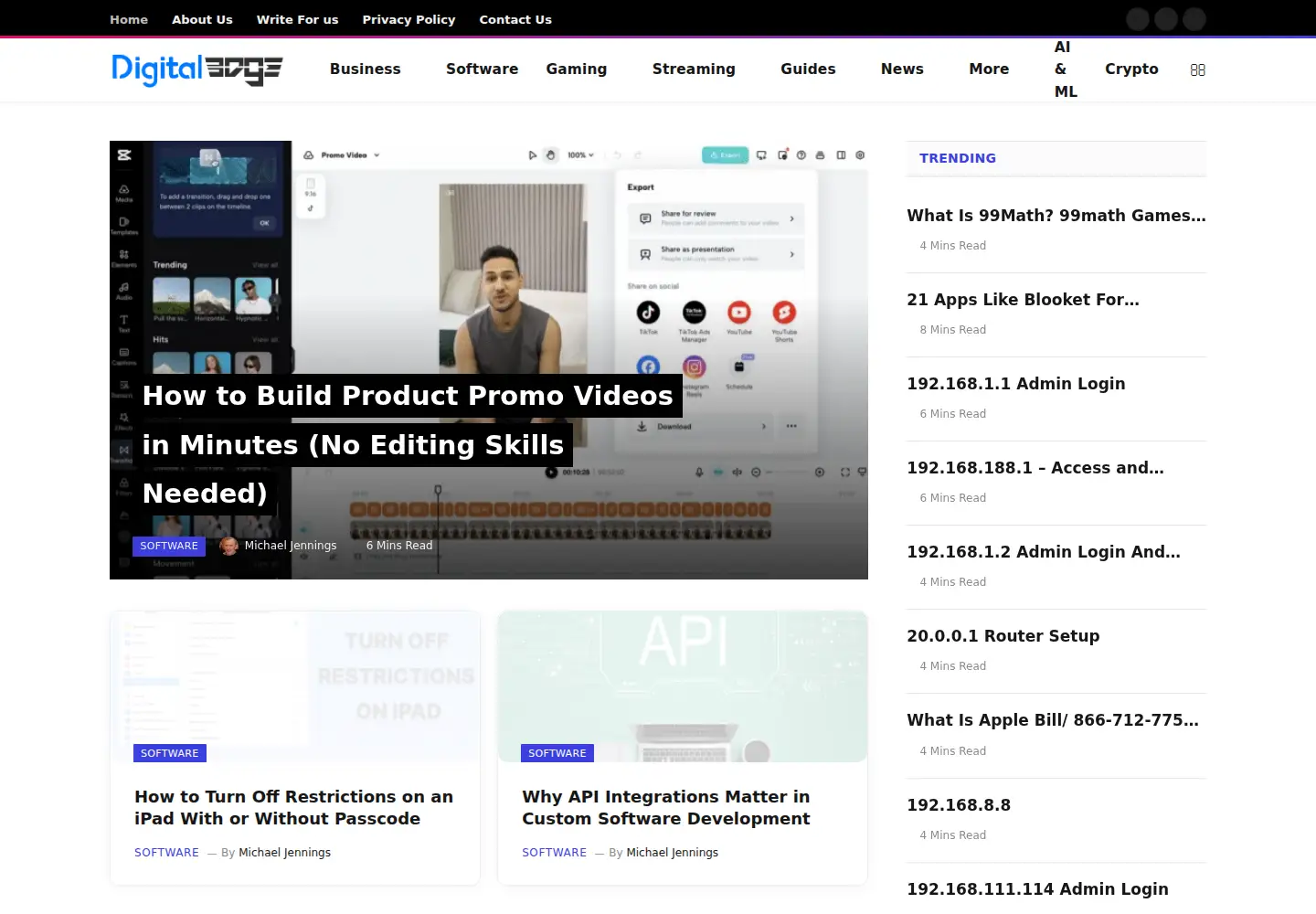 Screenshot of digitaledge.org